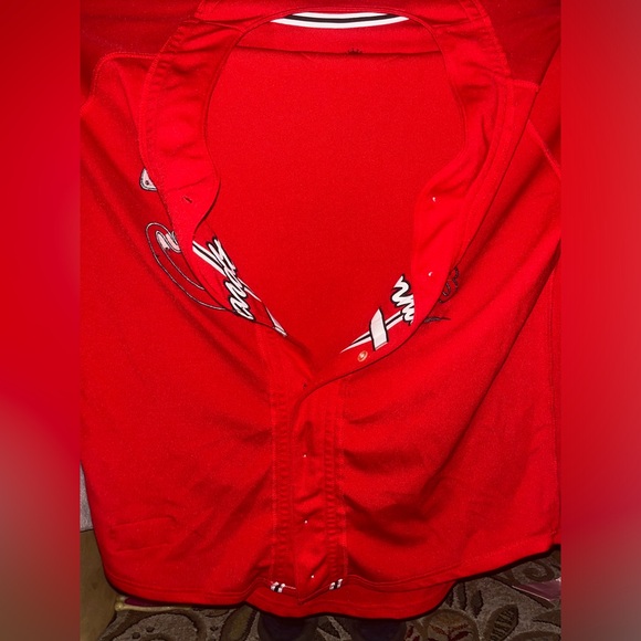 NEW Nascar Dale Earnhardt Jr. Budweiser Jersey ButtonDown Men Size 2XL Red White - Picture 12 of 16